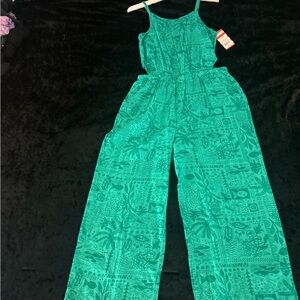 Kids Green Jumpsuit